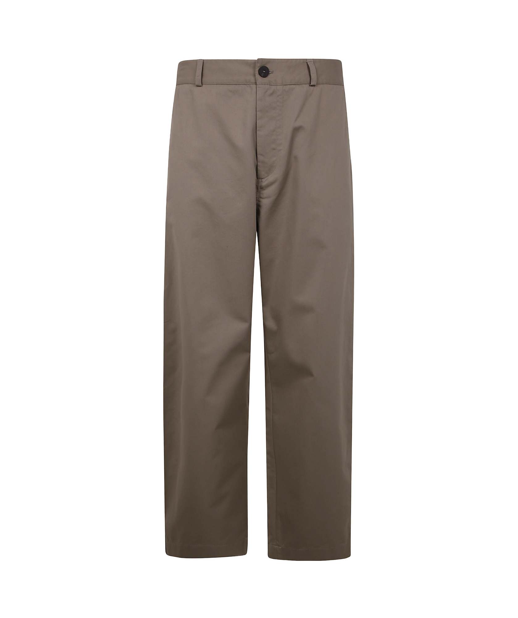 Studio Nicholson Taupe Brown Side Slit Pocket Trousers In Green
