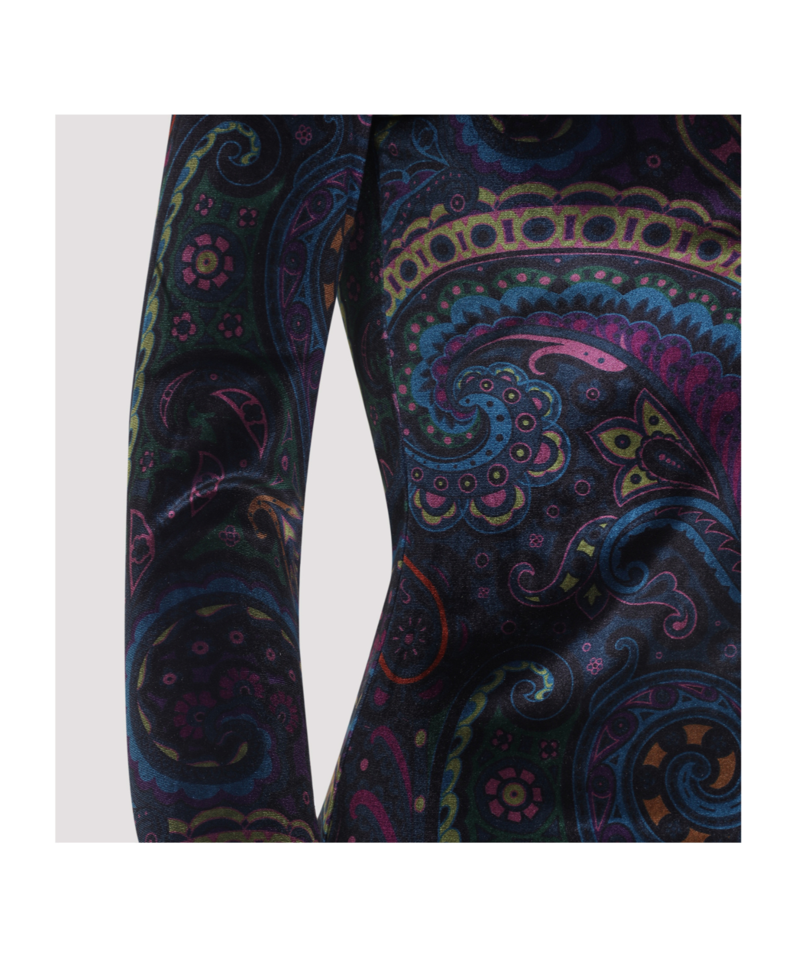 Etro Velvet Top In Multi