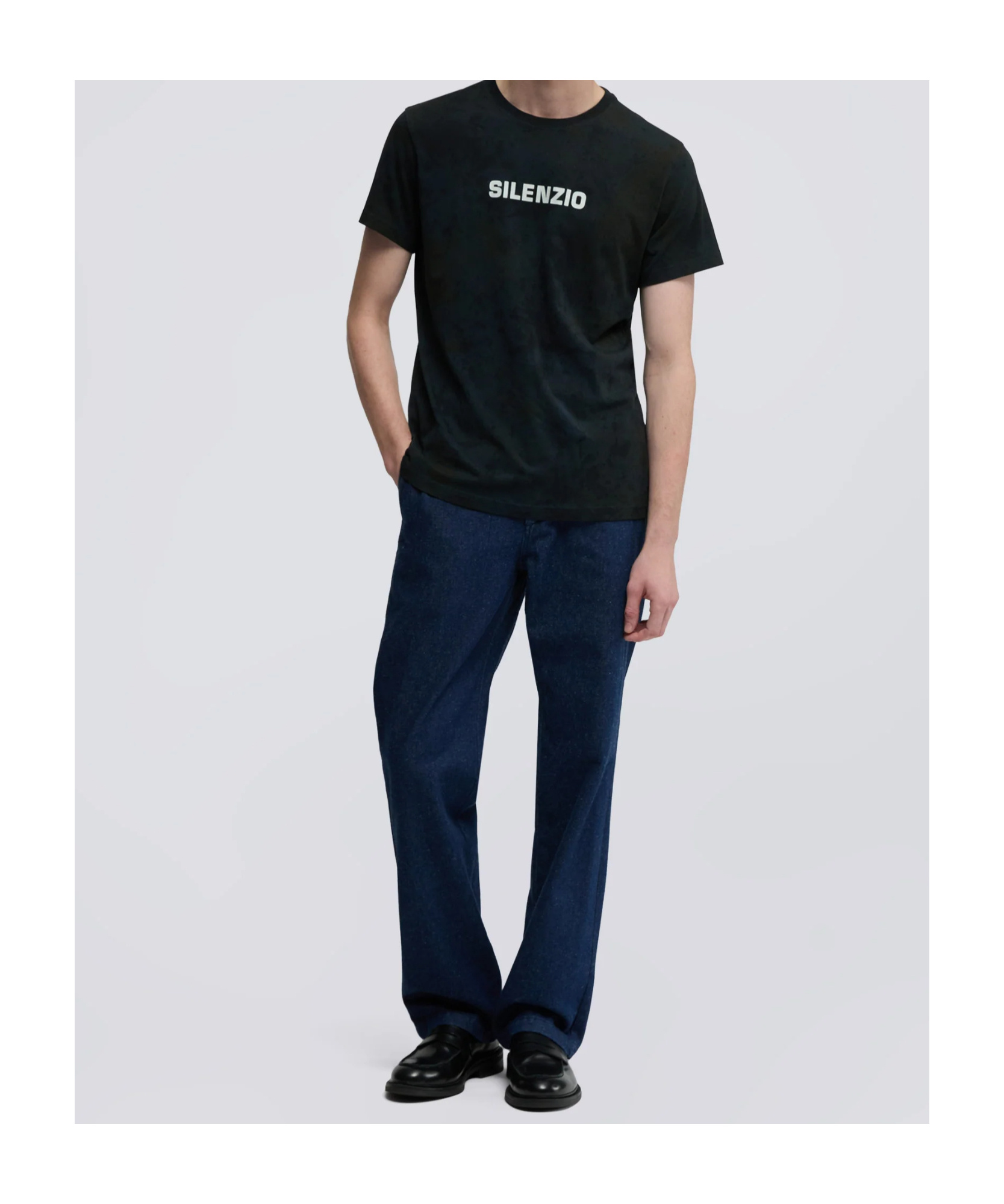 Aspesi Silenzio Jersey T-shirt In Black