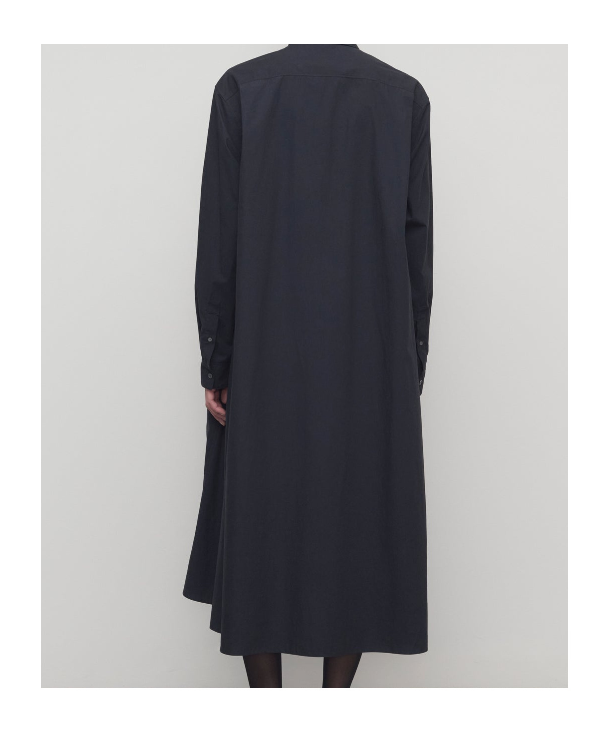 The Row Zeph Cotton Dress In Blue