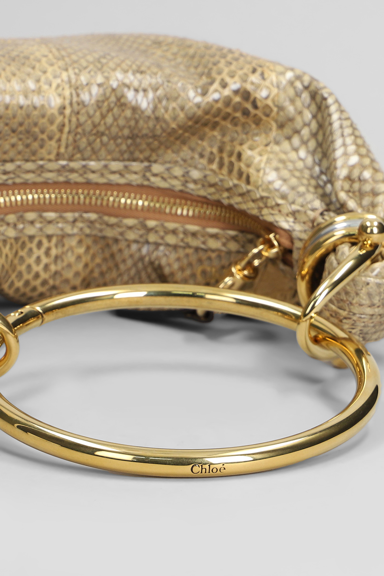 Chloé Mini Bracelet Hobo Bag In Brown