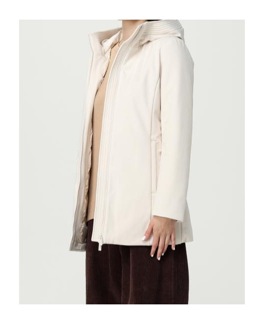 Woolrich Zip-up Hooded Jacket In White