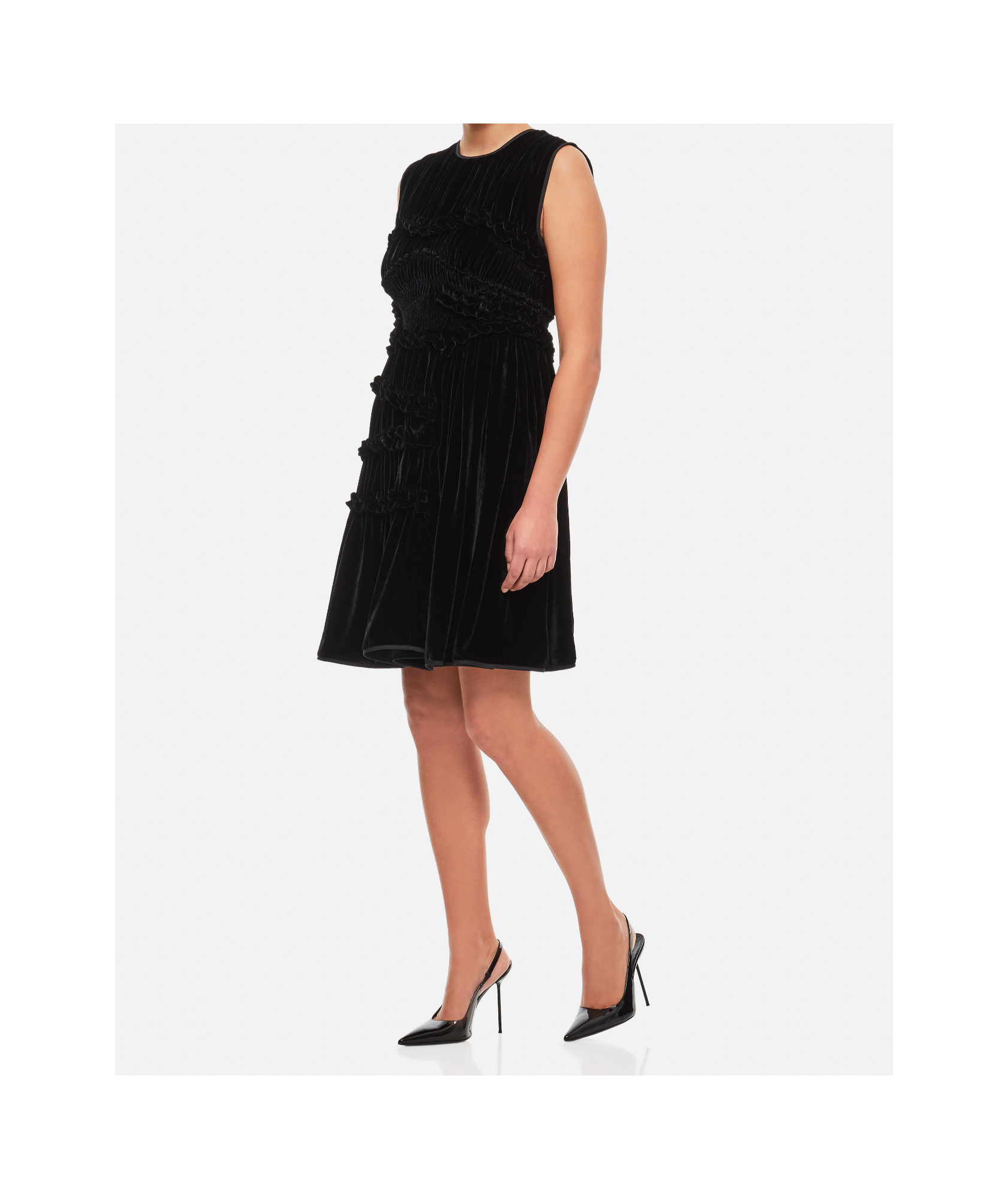 Cecilie Bahnsen Uki Sleeveless Velvet Dress