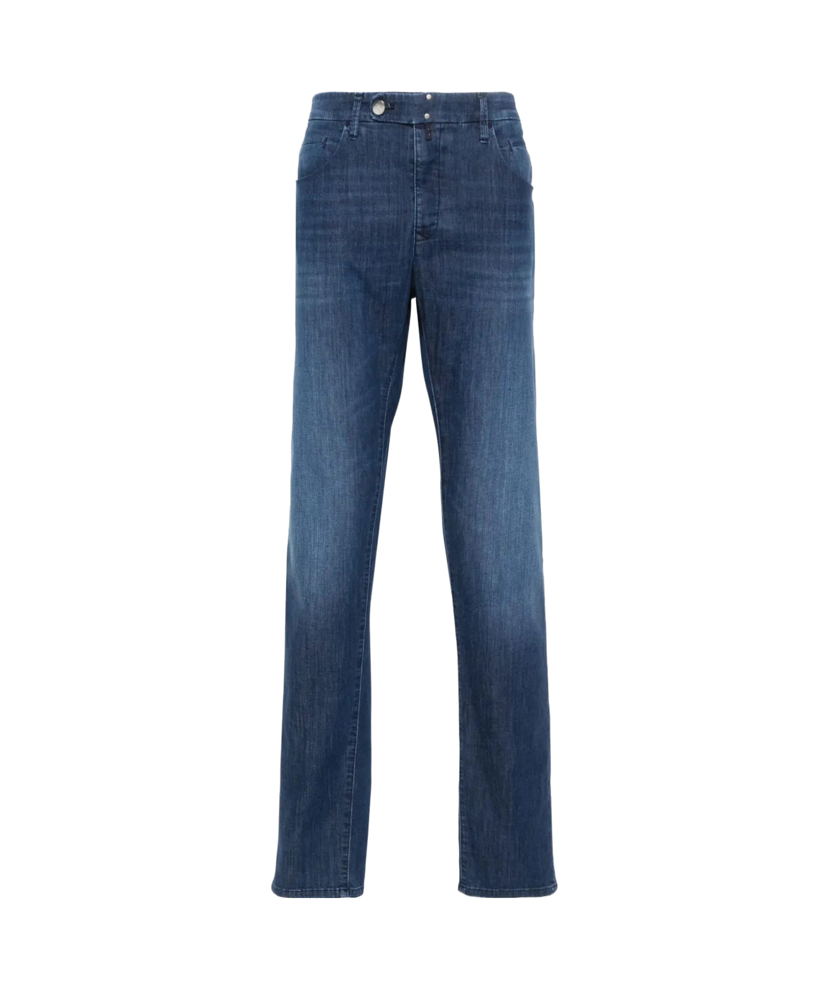 Incotex Trousers With Belt Loops And Five-pocket Design In Blue