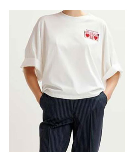 Essentiel Antwerp Hadio Embroidered T-shirt In White