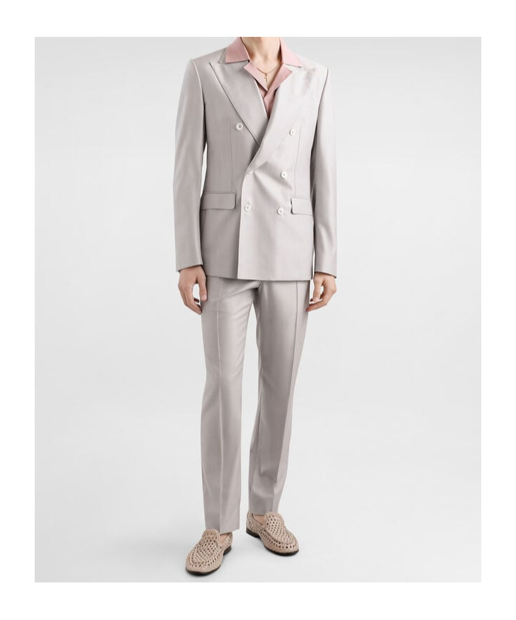 Dolce & Gabbana Deconstructed Twopiece Suit In Gray