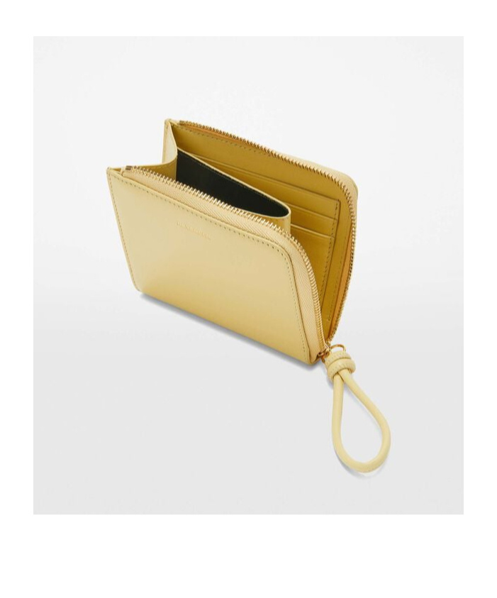 Jil Sander Giro Logo-stamp Leather Cardholder In Nude