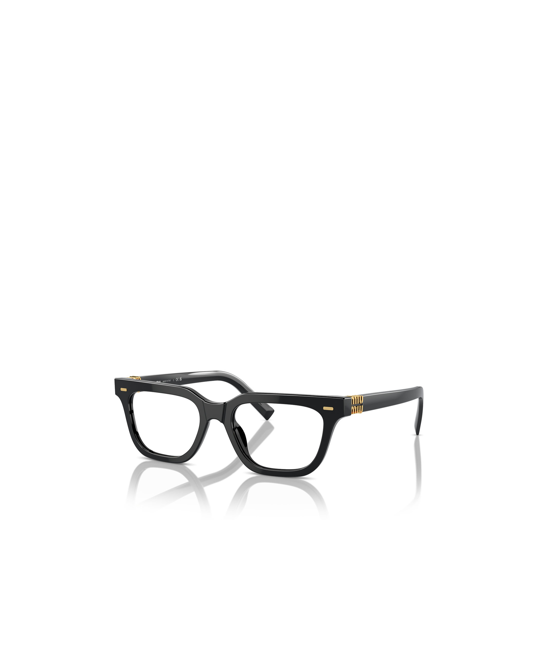 Miu Miu Mu 07xv Black Glasses In Black