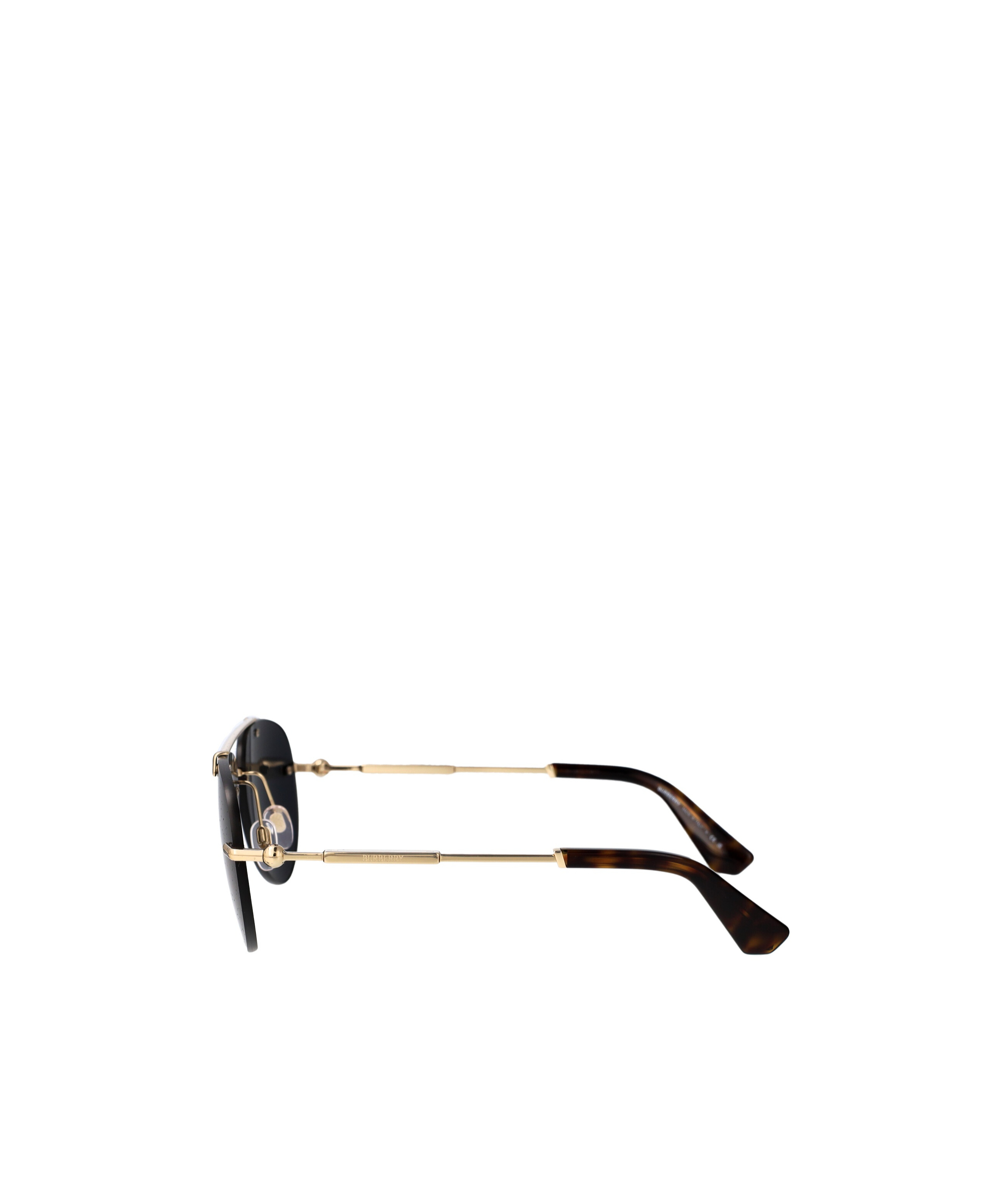 Burberry Geometric Frame Sunglasses In Black