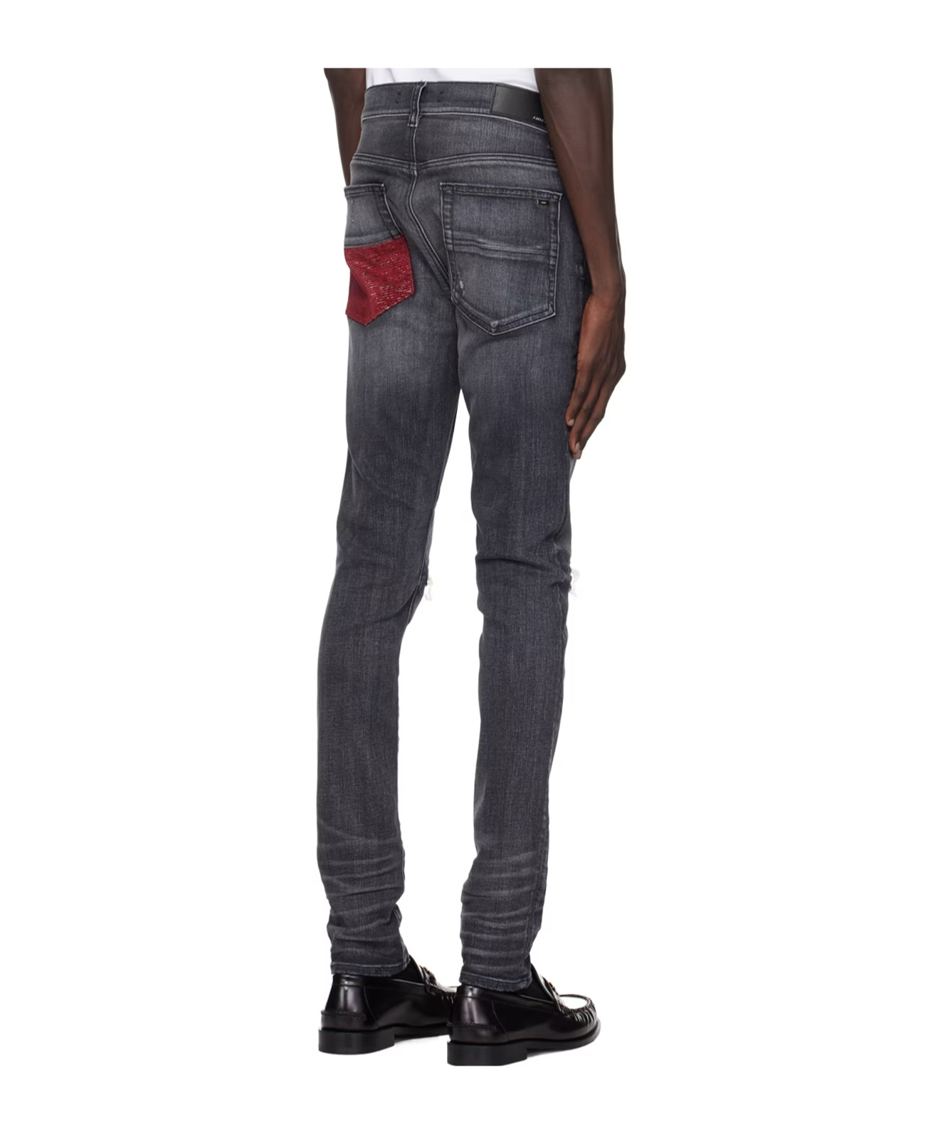 Amiri Belt-loop Jeans In Black