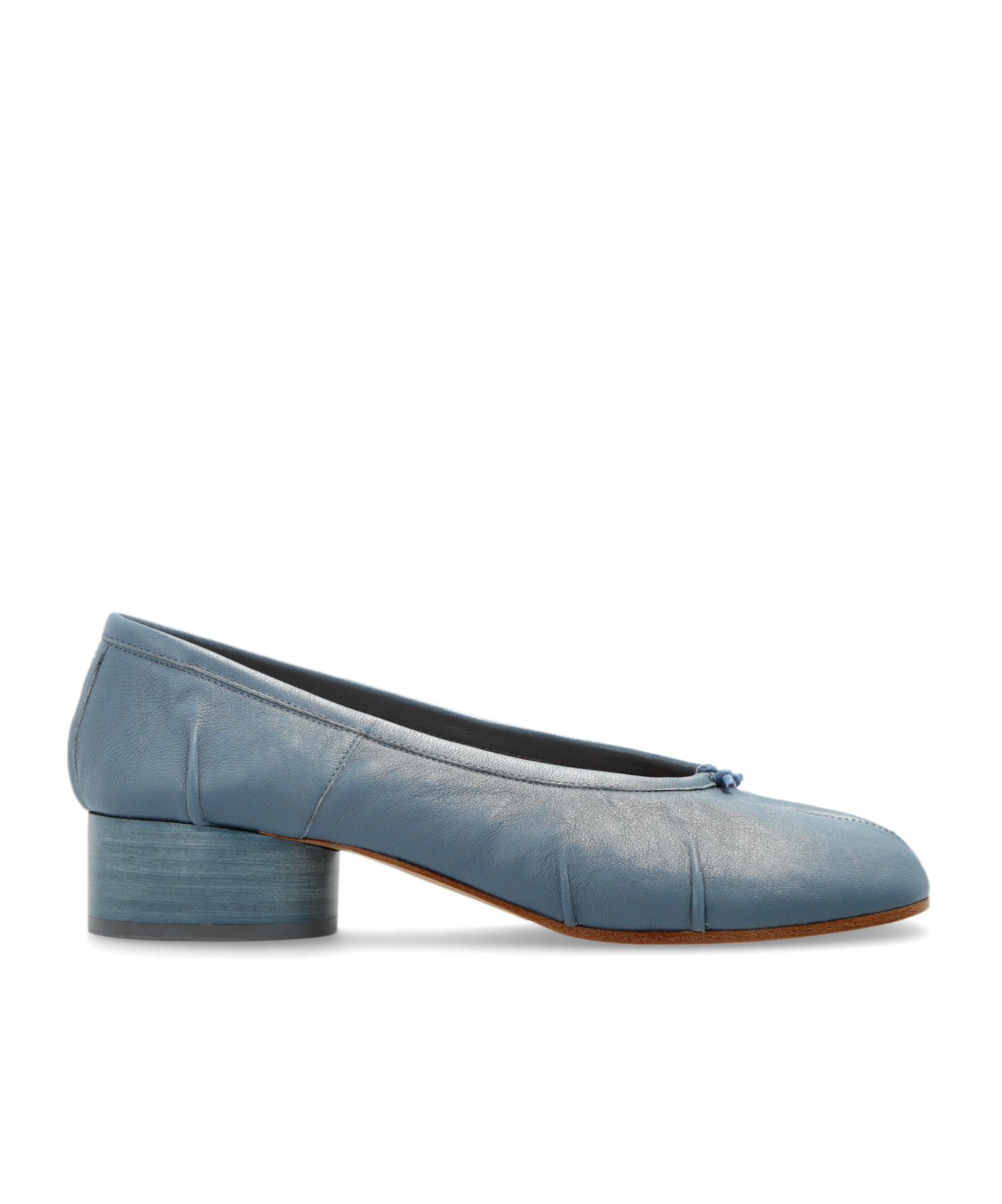 Maison Margiela Tabi Toe Heeled Shoes In Blue