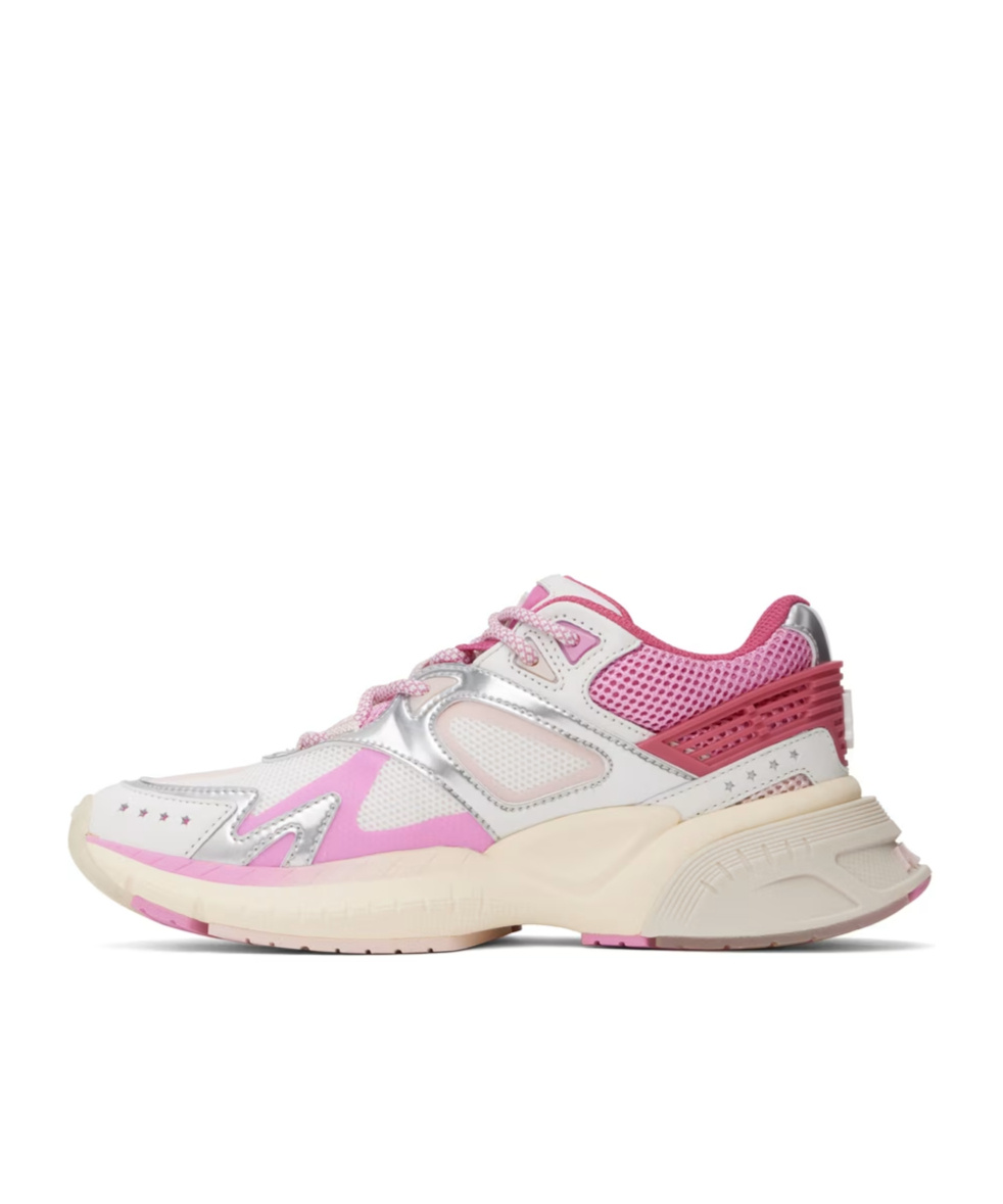 Amiri Lace-up Logo Sneakers In Nude