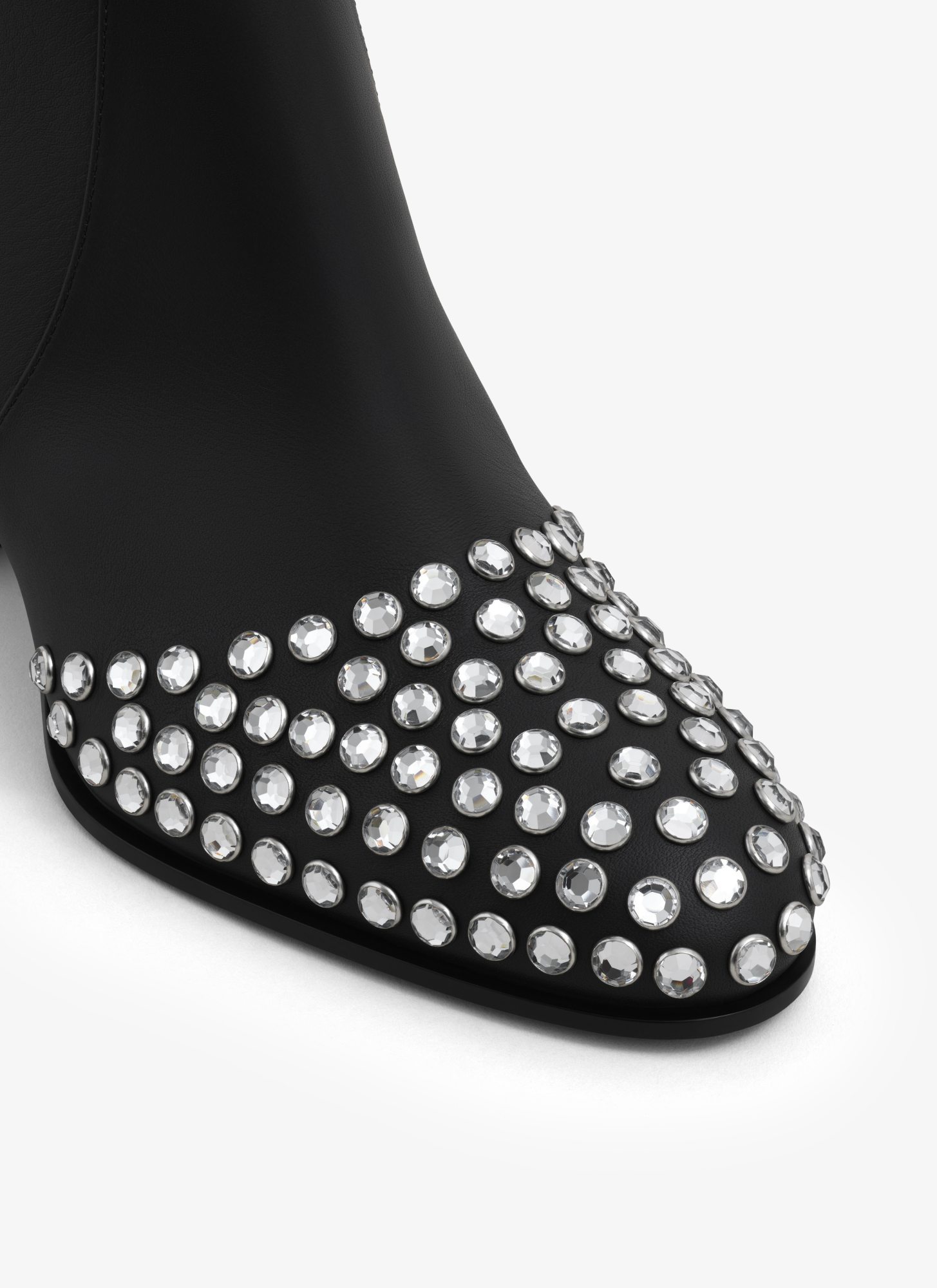ALAÏA THICK HEELED SHORT BOOTS