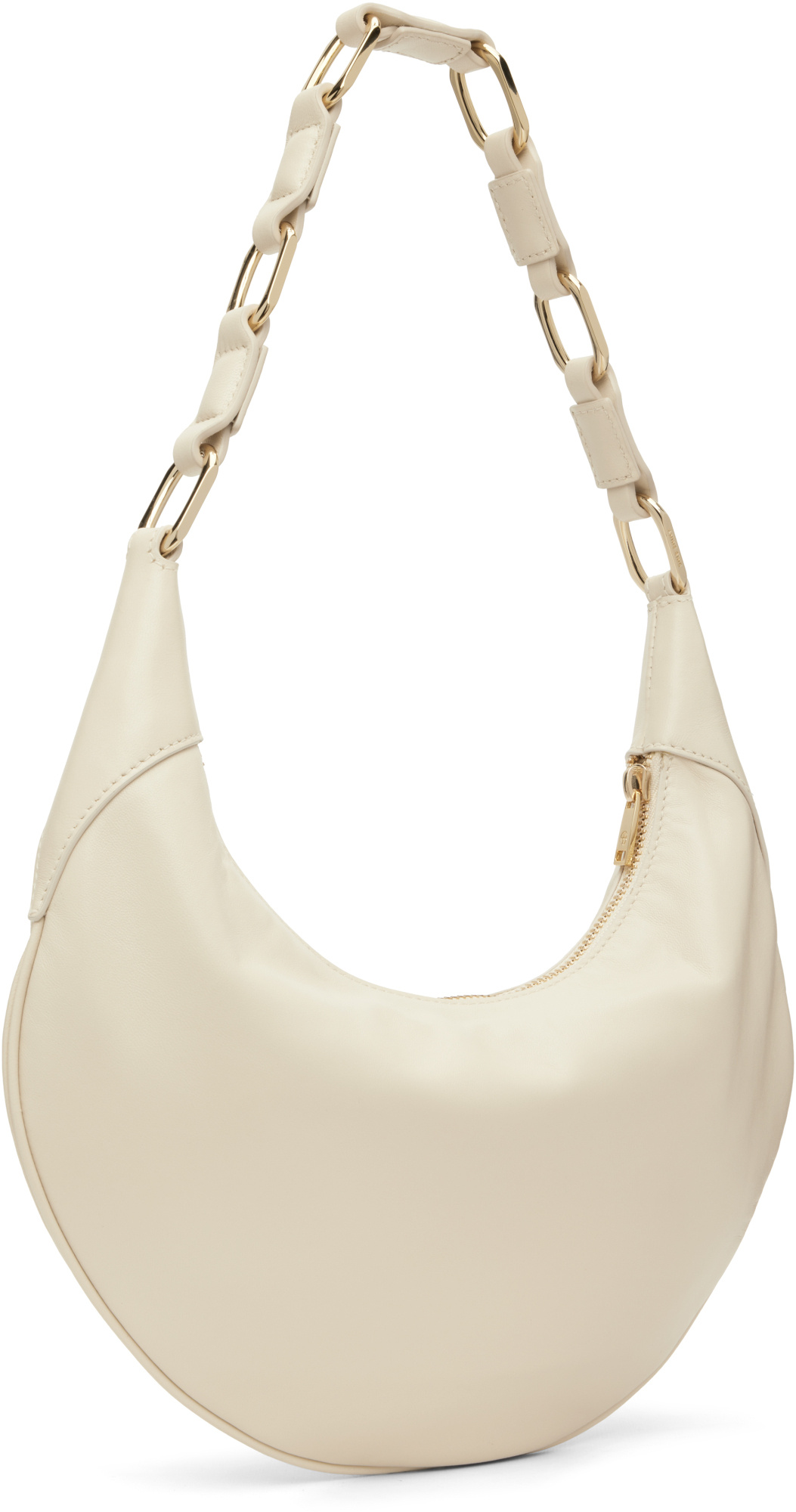Anine Bing Kate Curved-silhouette Shoulder Bag In White