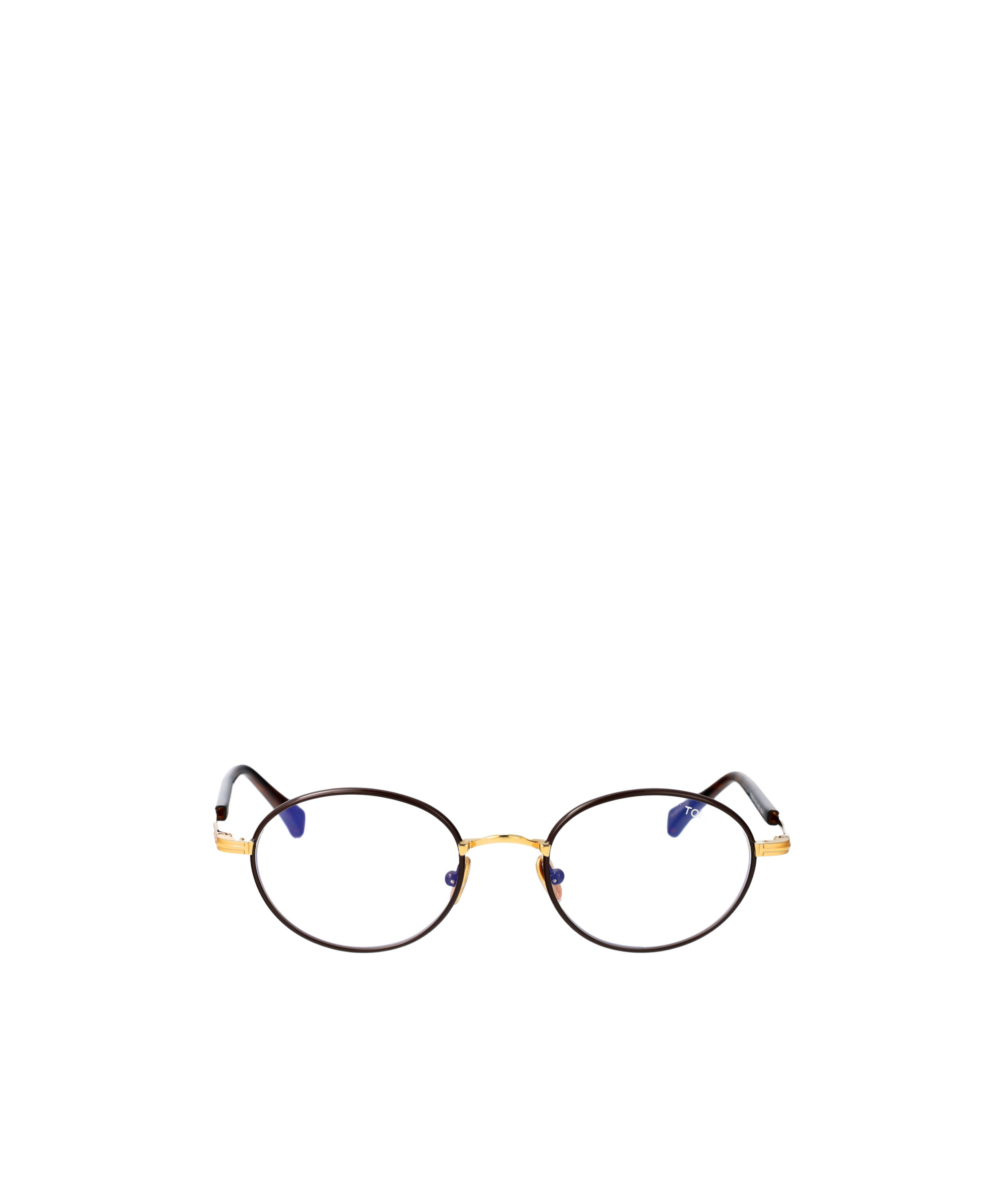 Tom Ford Eyewear Round Frame Glasses In Black