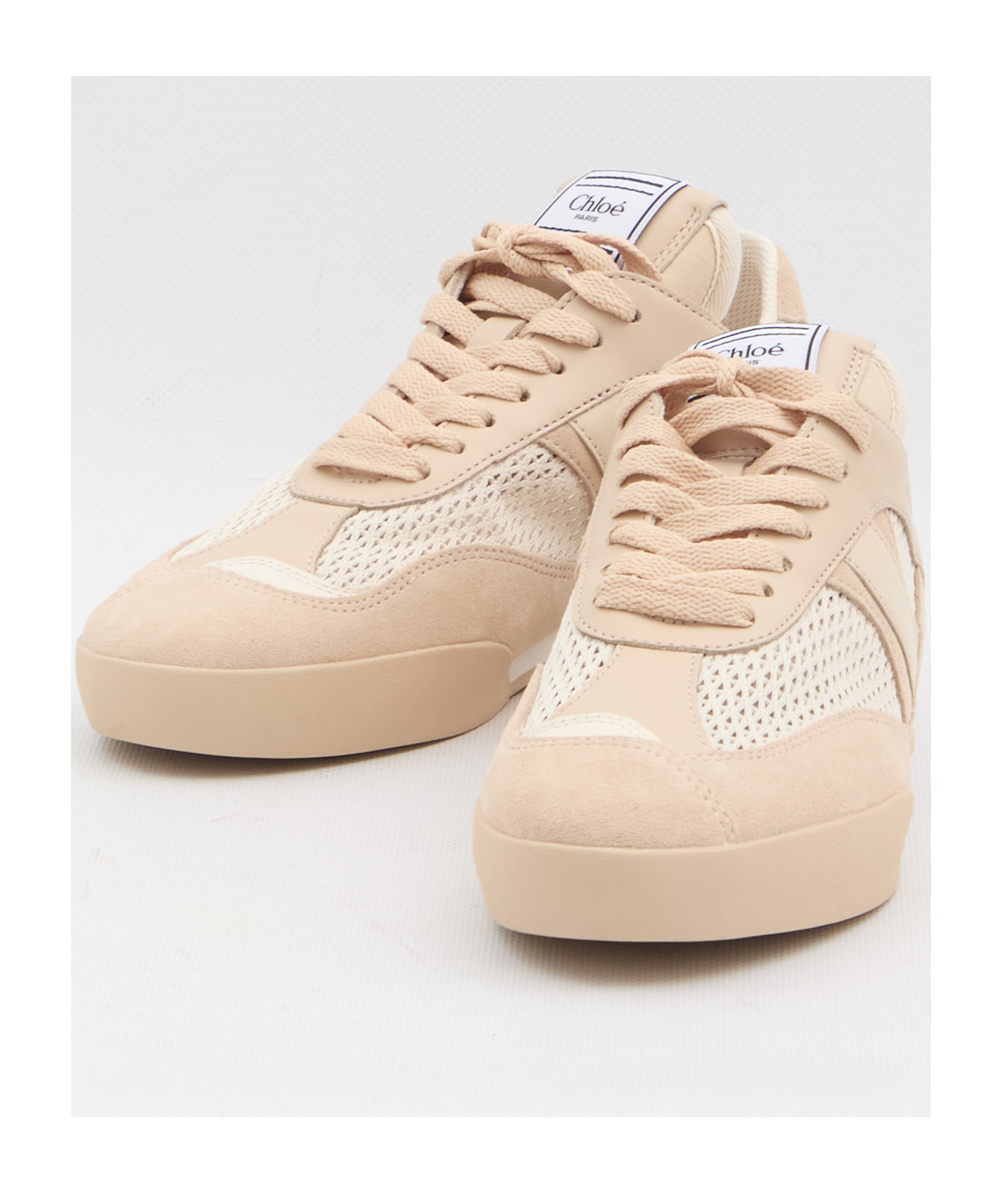 Chloé Kick Sneakers In Nude
