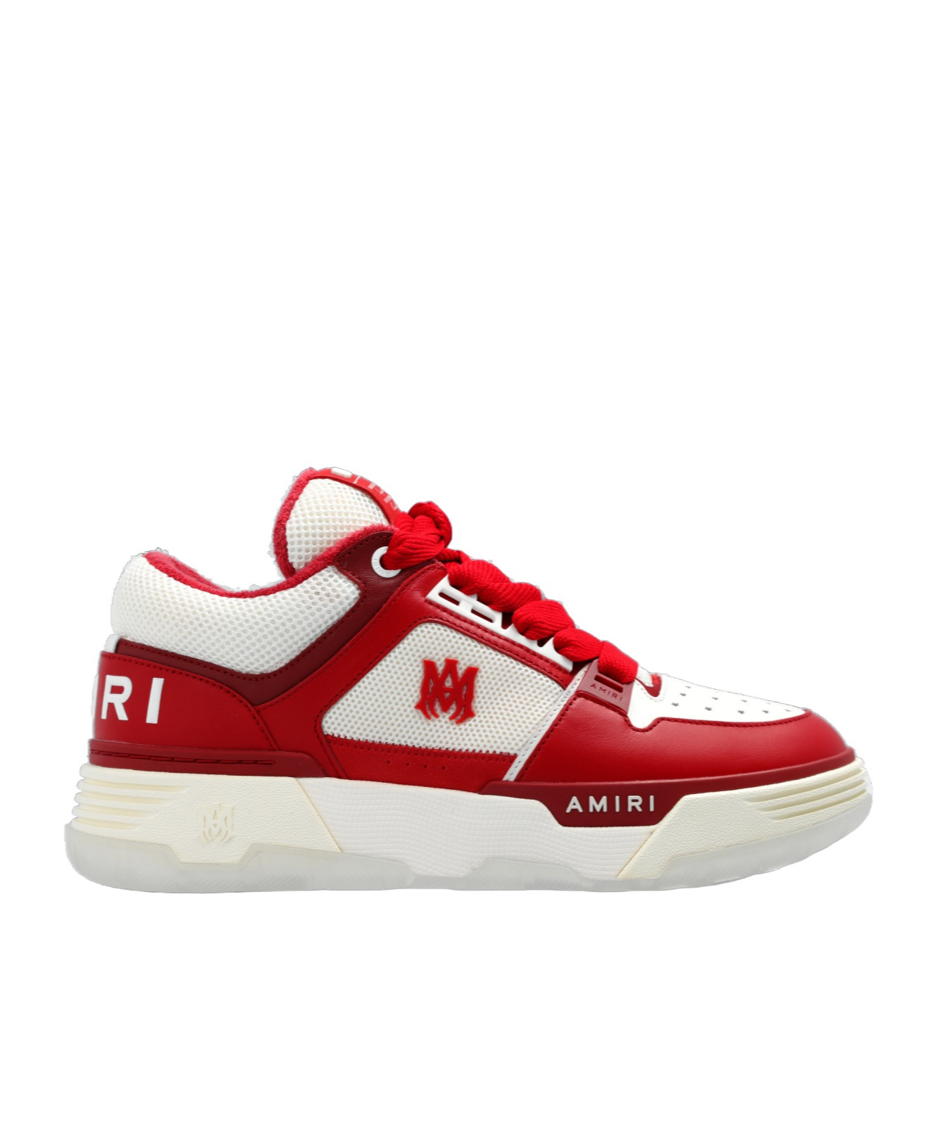 Shop Amiri Ma-1 Panelled Sneakers In Red