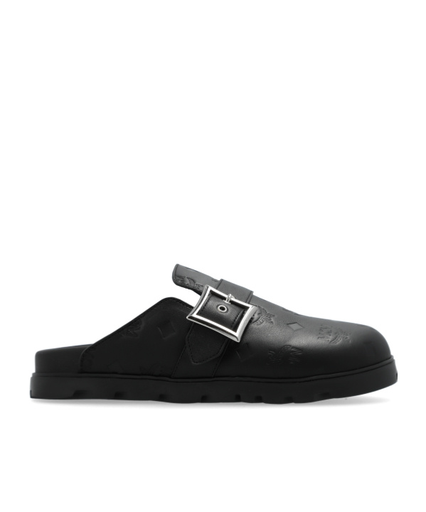 Mcm Slippers In Black