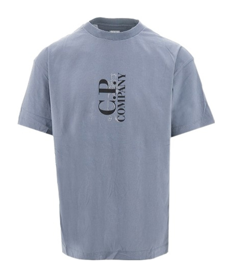 C.p. Company C.p.company Logo Print T Shirt In Blue
