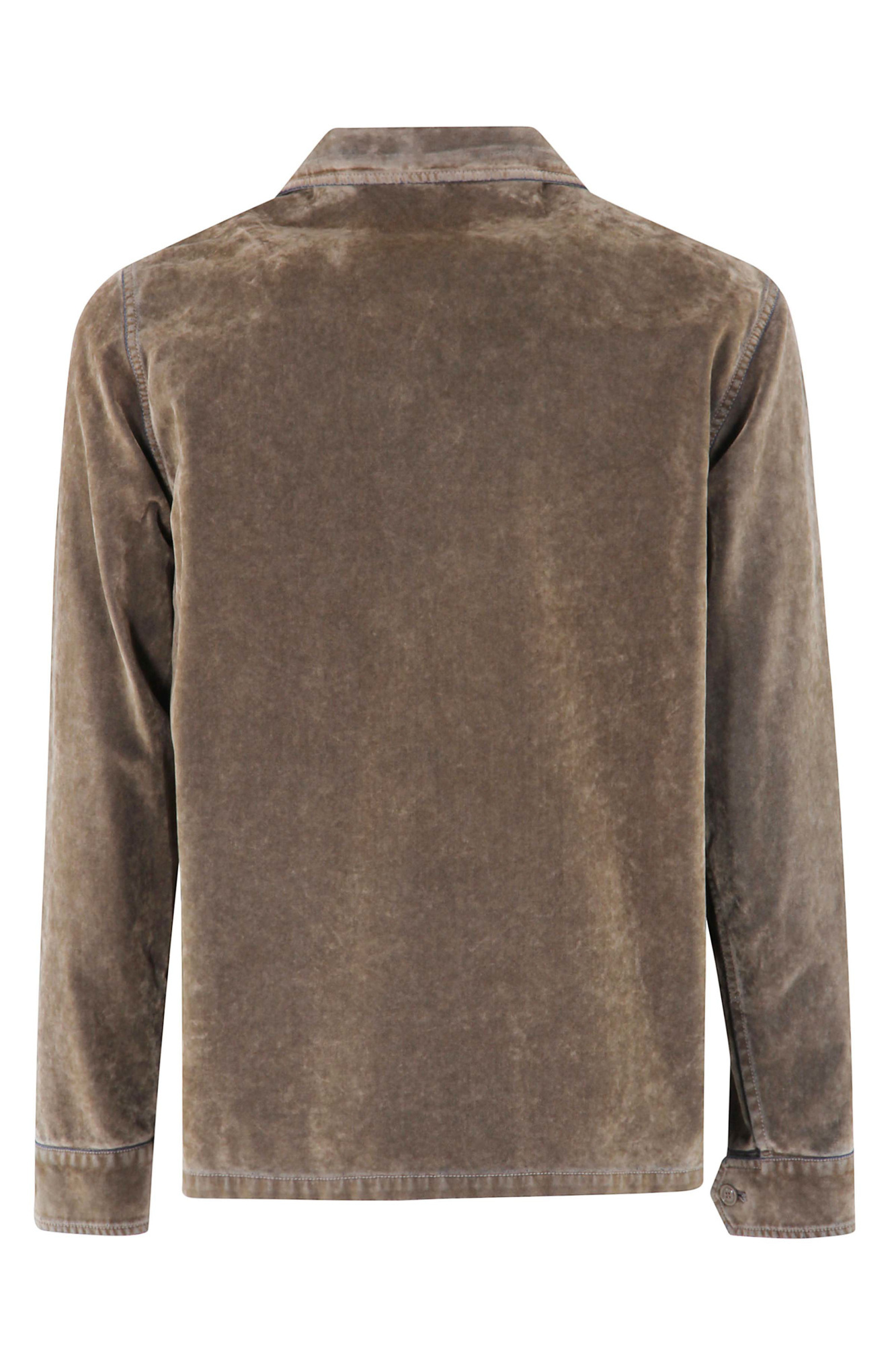 Aspesi Shirt With Front Flap Pockets In Brown