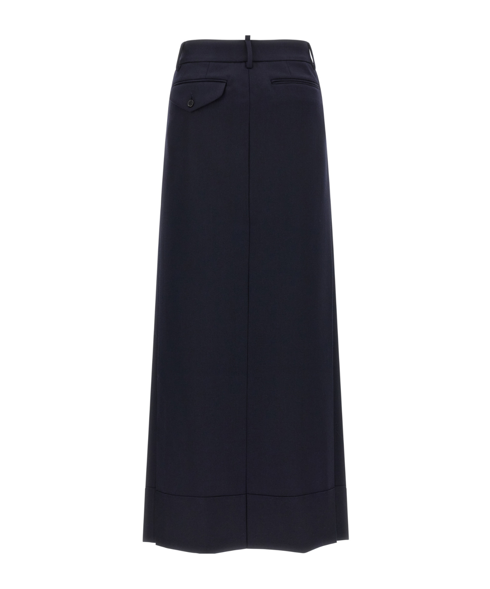 Dsquared2 Stitched Skirt With Pockets And Loops In Blue