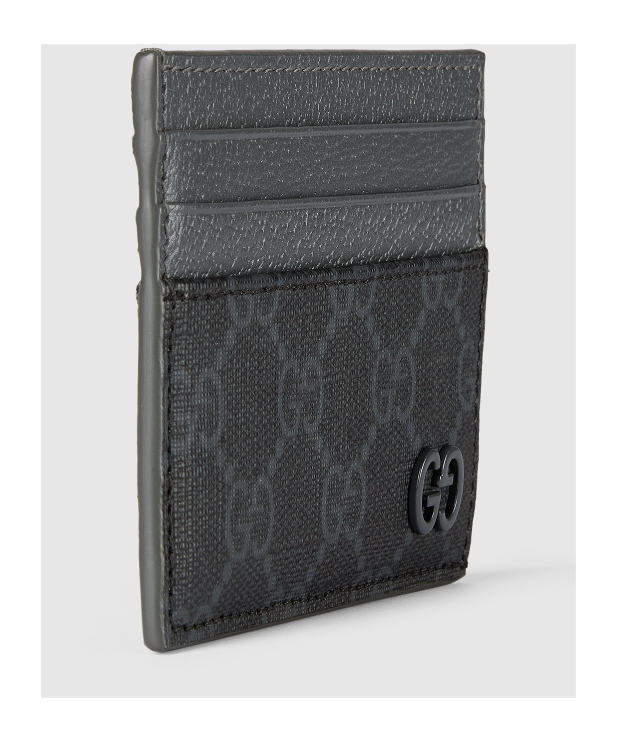 Gucci Compact Fabric Cardholder In Black