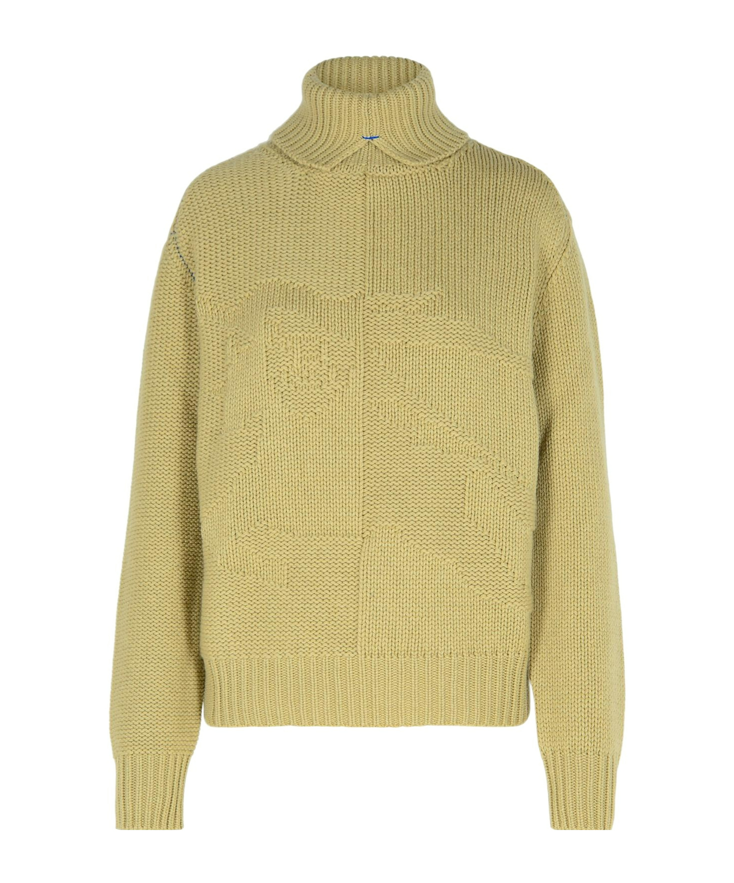 Burberry Green Cashmere Turtleneck Sweater In Neutral