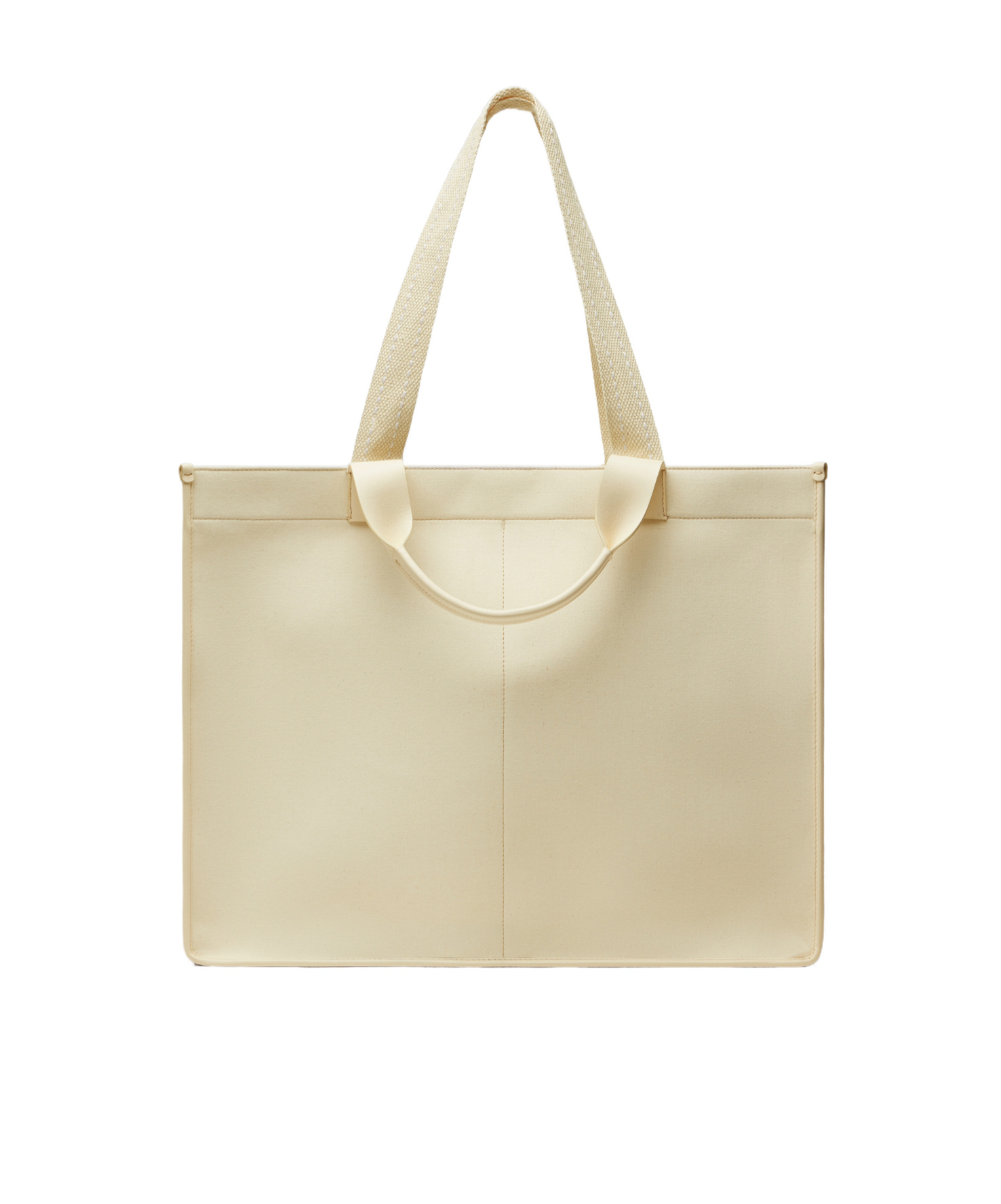 Maison Margiela Cabas Shopping Bag Large Unisex Toile In Nude