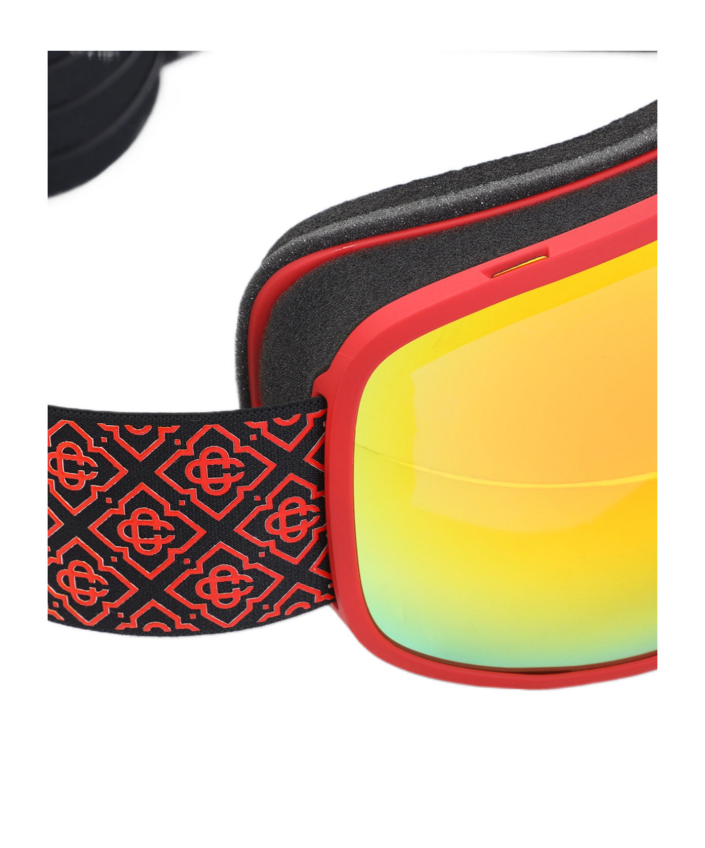 Casablanca Red And Orange Acetate Ski Goggles In Orange