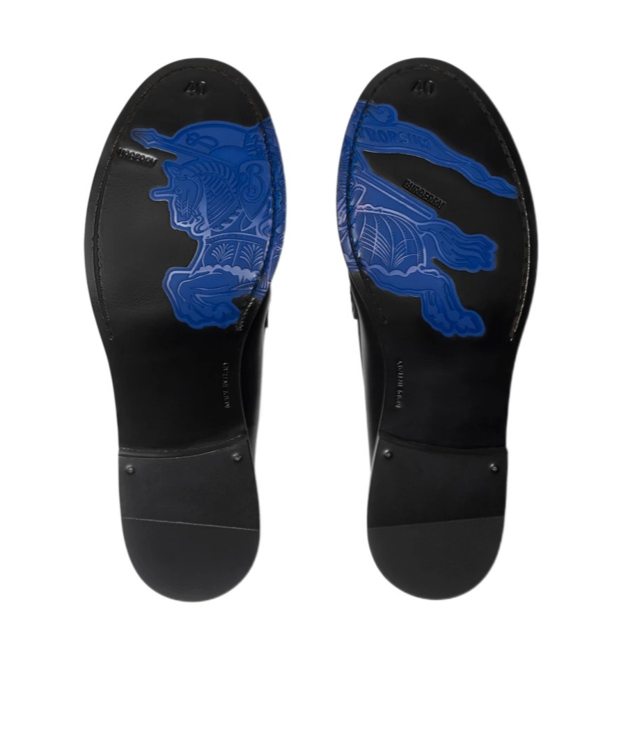 Burberry Cadet Grained Calf Leather Penny Loafers