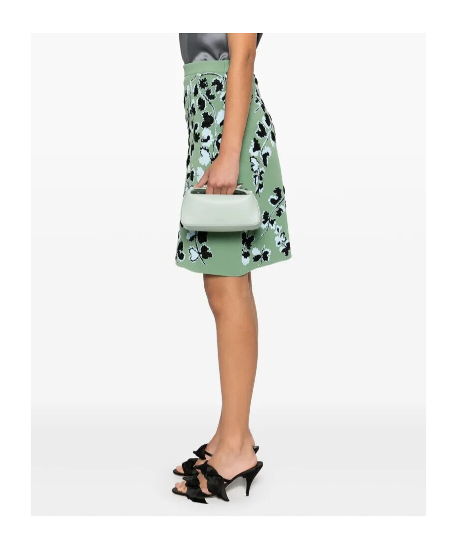 Shop Lanvin Zippered Handbag In Green
