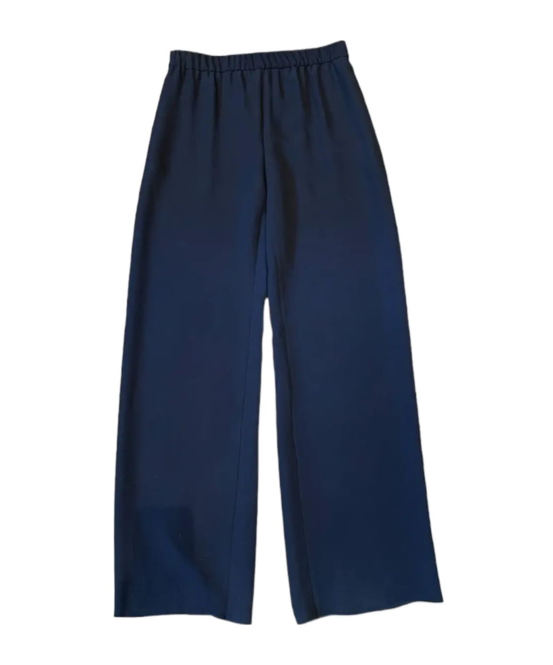 Valentino Wide-leg Casual Pants In Navy Blue