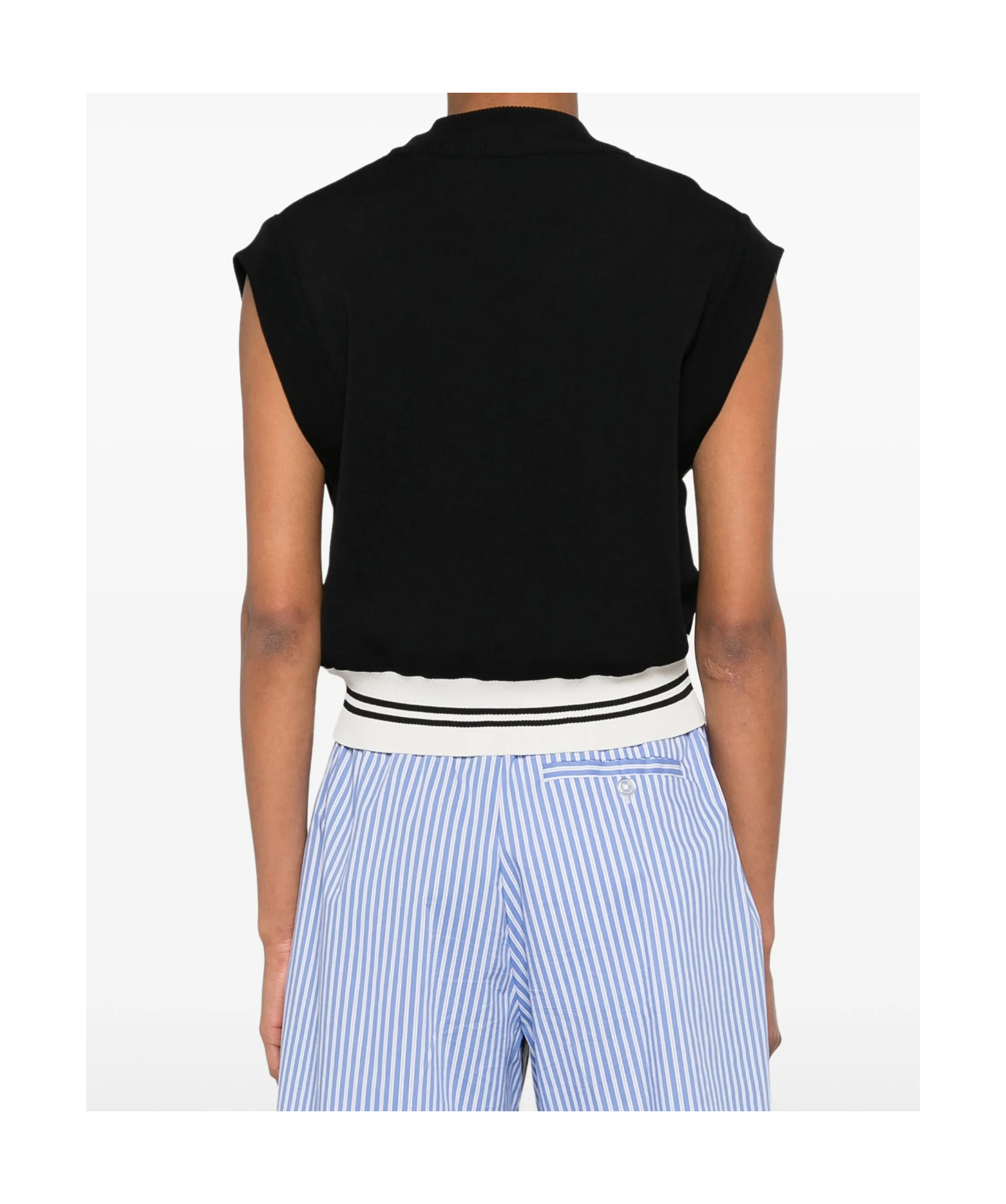Autry Crew-neck Vest In Black