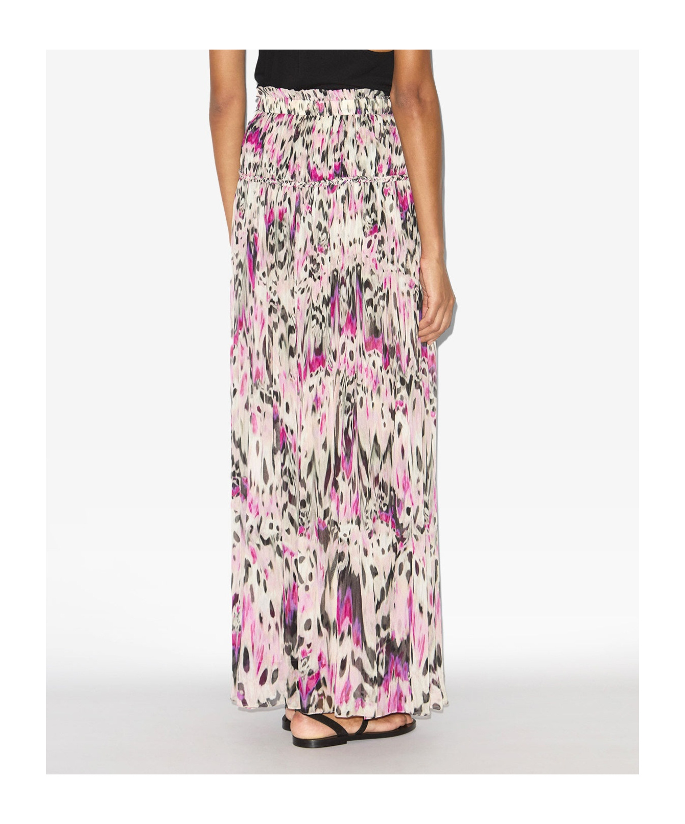 Isabel Marant Rolande Abstract Patterned Maxi Skirt In Multi