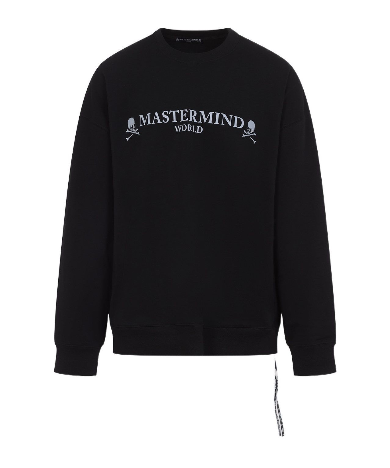 Mastermind Japan Long-sleeve Black T-shirt With Graphic Skull Design In Black
