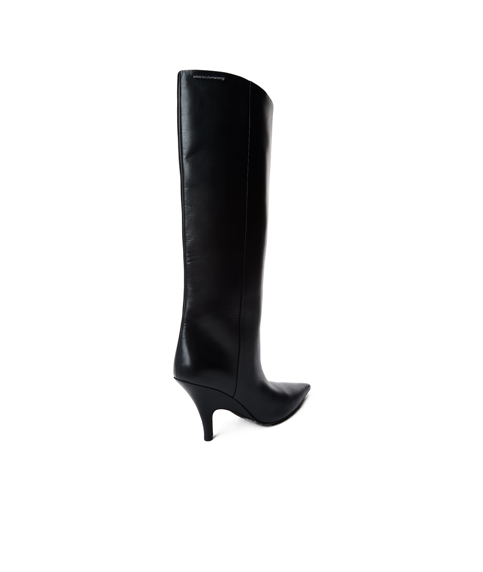 Alexander Wang Diablo Tall Boot With Open Back In Leather In Black