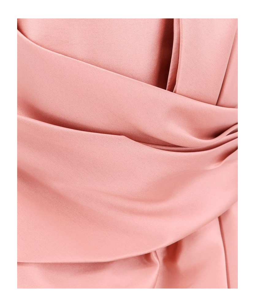 Alberta Ferretti Tube Top Dress In Pink