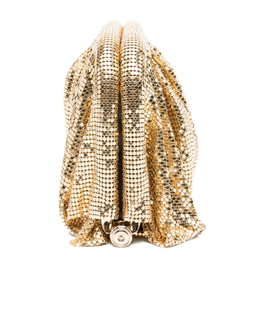 Benedetta Bruzziches Sequined Shoulder Bag In Brown