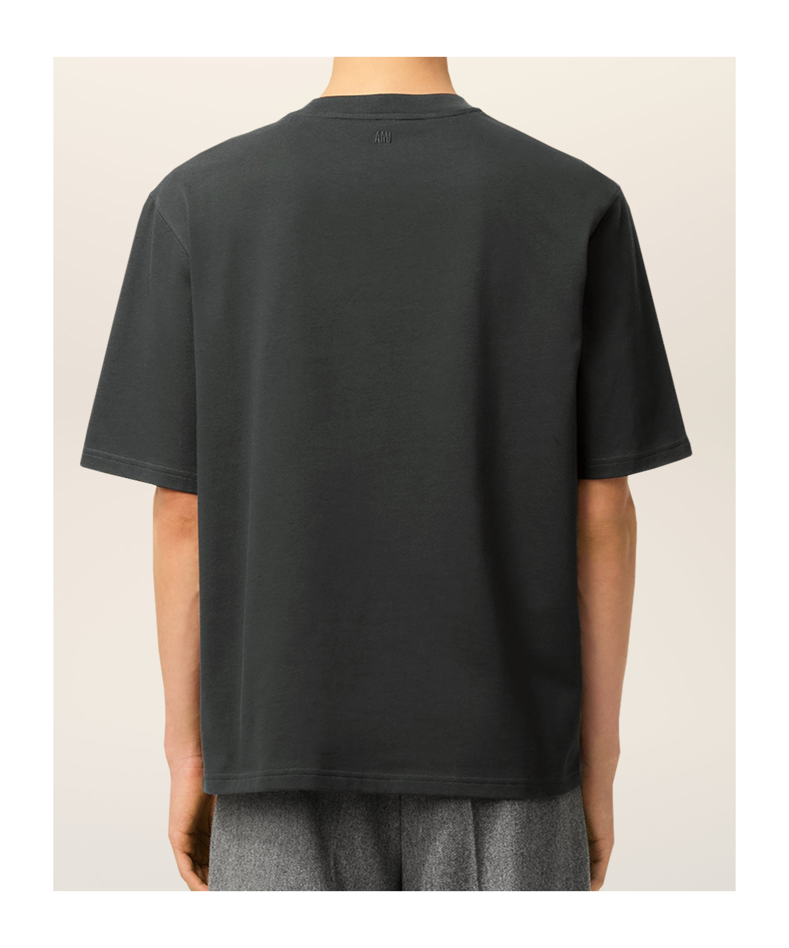 Ami Alexandre Mattiussi Short-sleeved T-shirt In Gray