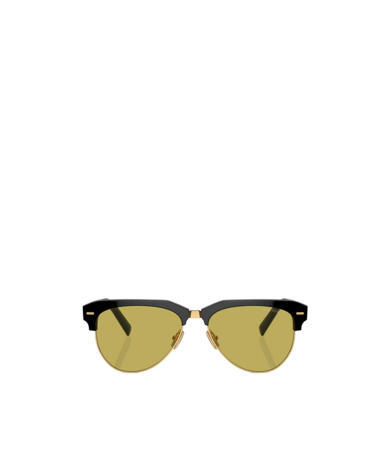Miu Miu Womens Black Mu 09zs Pilot-frame Acetate Sunglasses In Nude