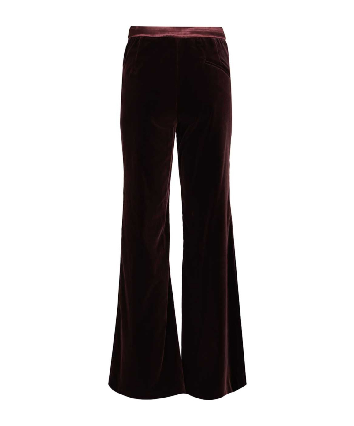 Federica Tosi Pantalone Tasche A Filetto Velluto Pontoglio Trousers Bordeaux In Burgundy