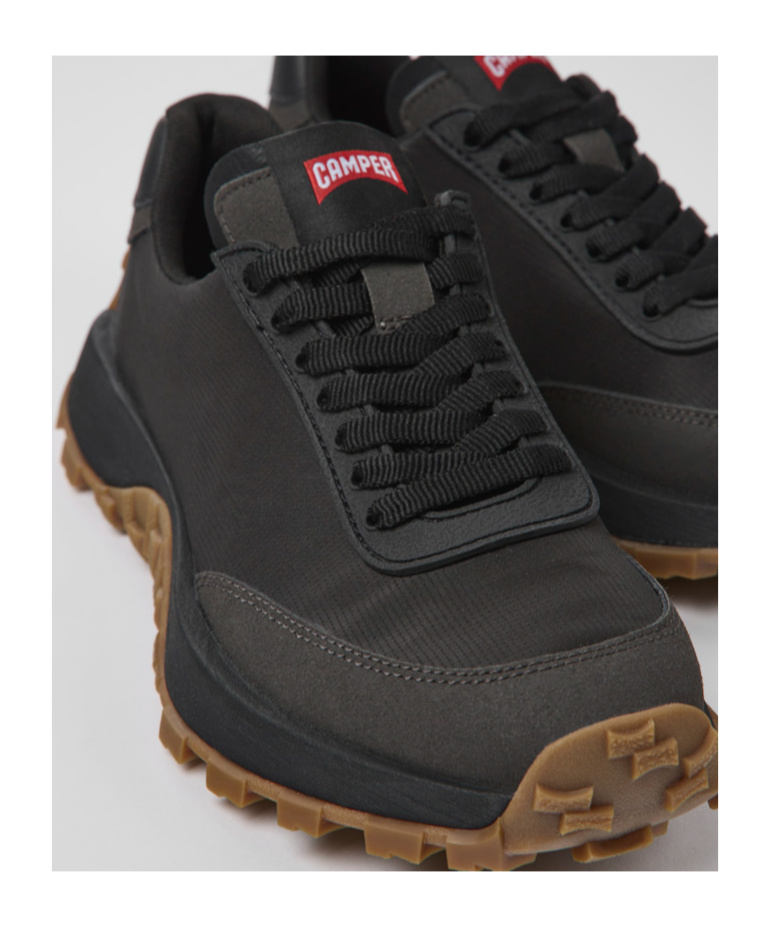 Camper Drift Trail Logo-patch Sneakers In Black