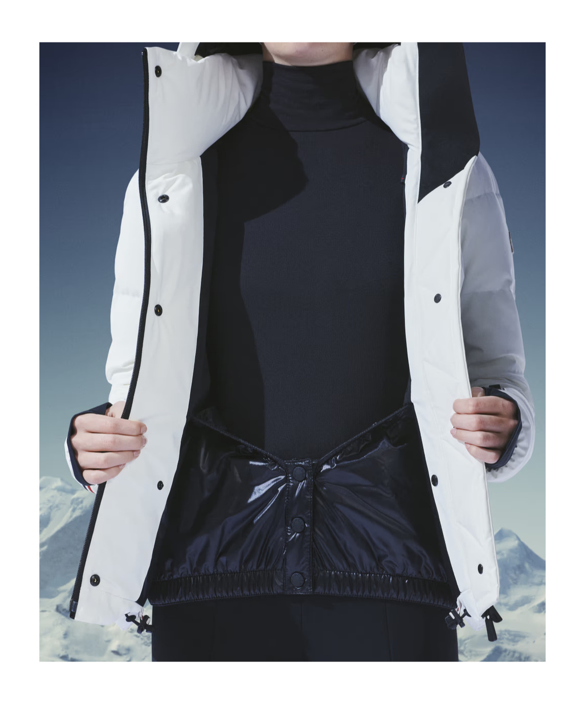 Moncler Doudoune Courte Guyane In White