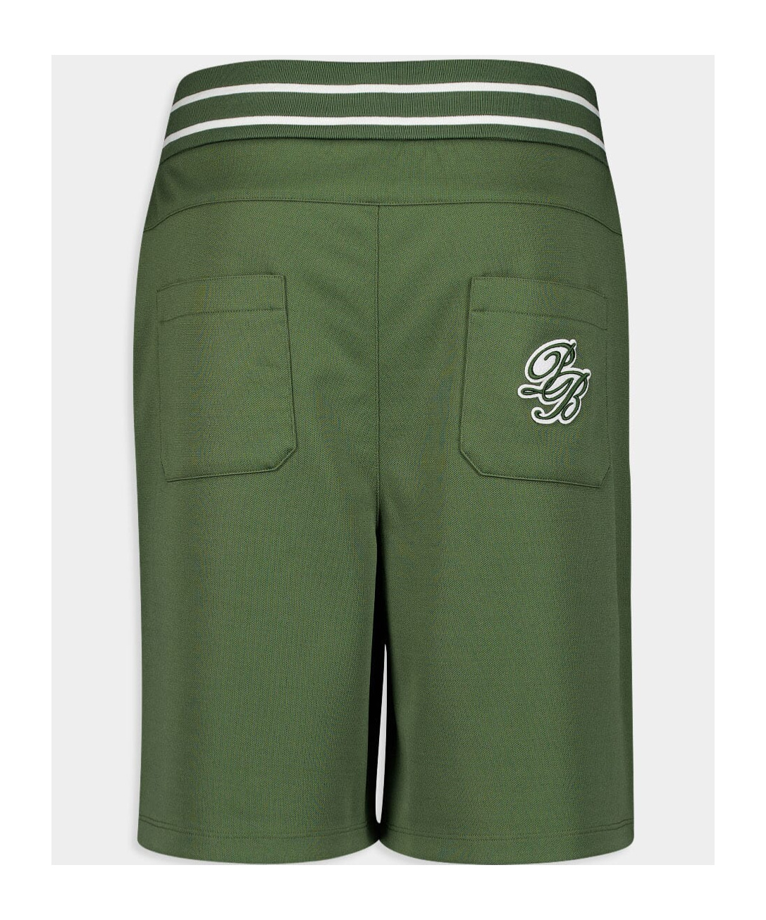 Balmain Logo-print Drawstring Shorts In Green