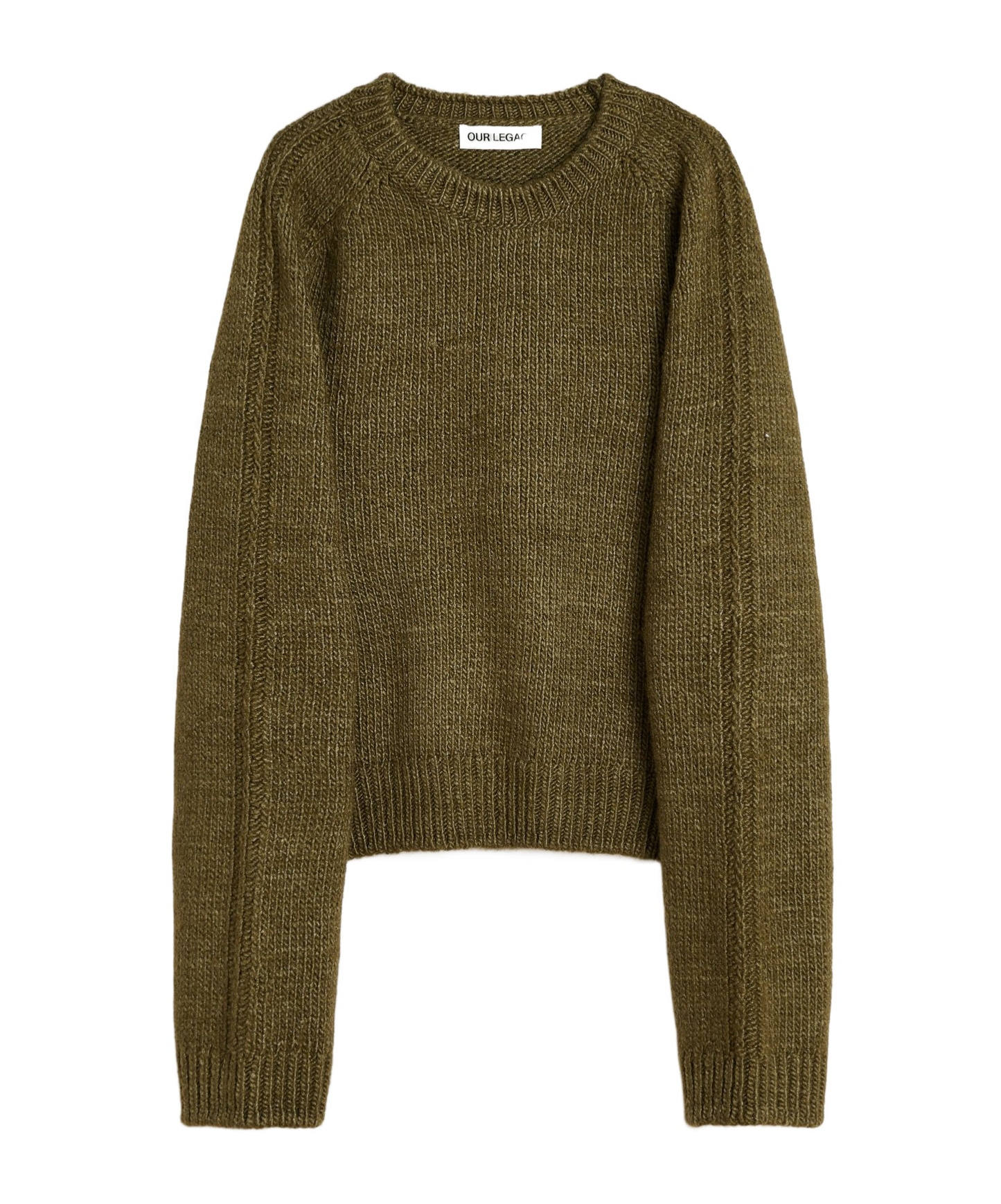 Our Legacy True Roundneck Wool And Silk Sweater In Green