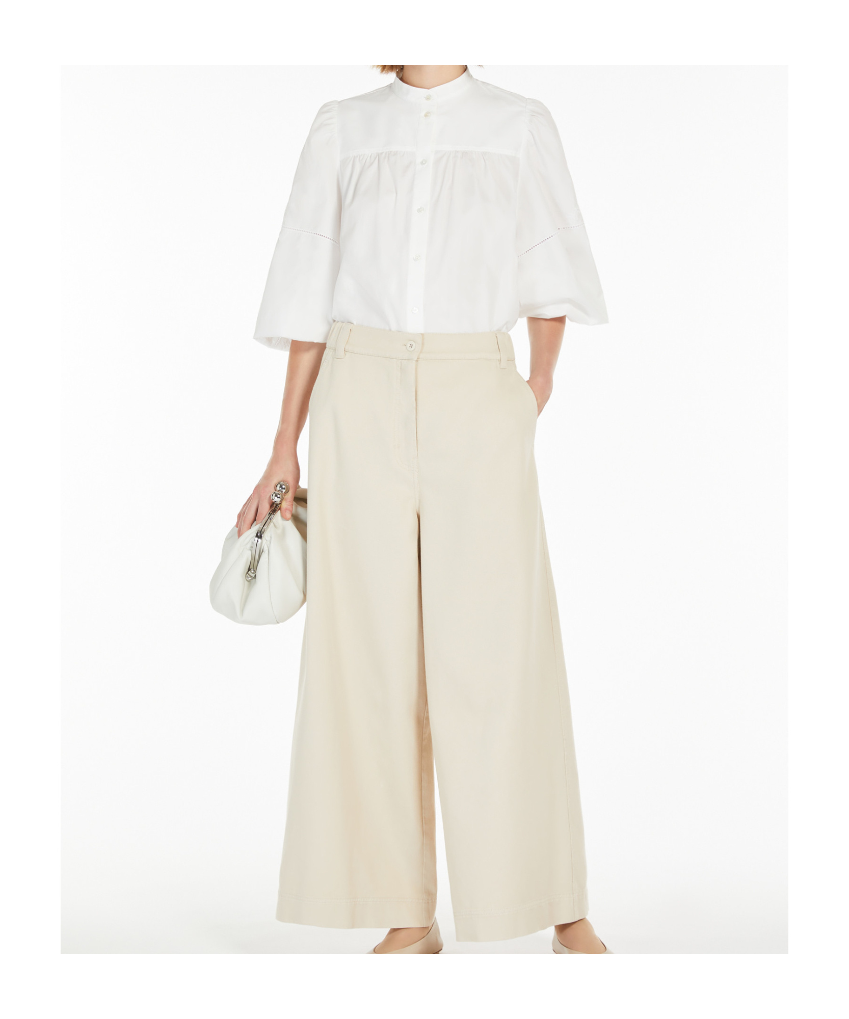Weekend Max Mara Long-sleeved Shirt In White