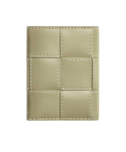 Bottega Veneta Cassette Three-fold Zipper Wallet In Nude