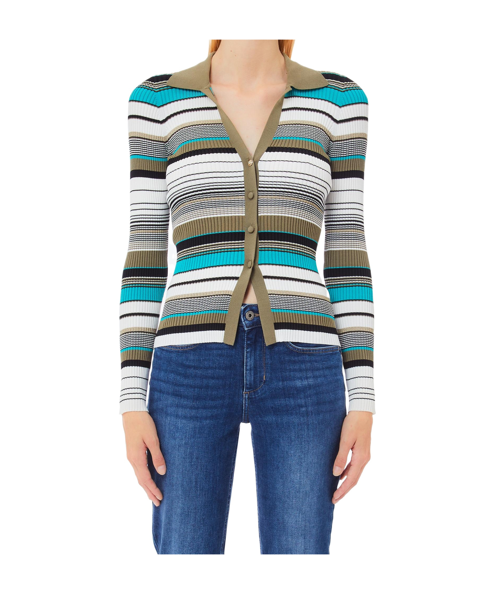 Liu •jo Liu Jo Striped Knit Cardigan