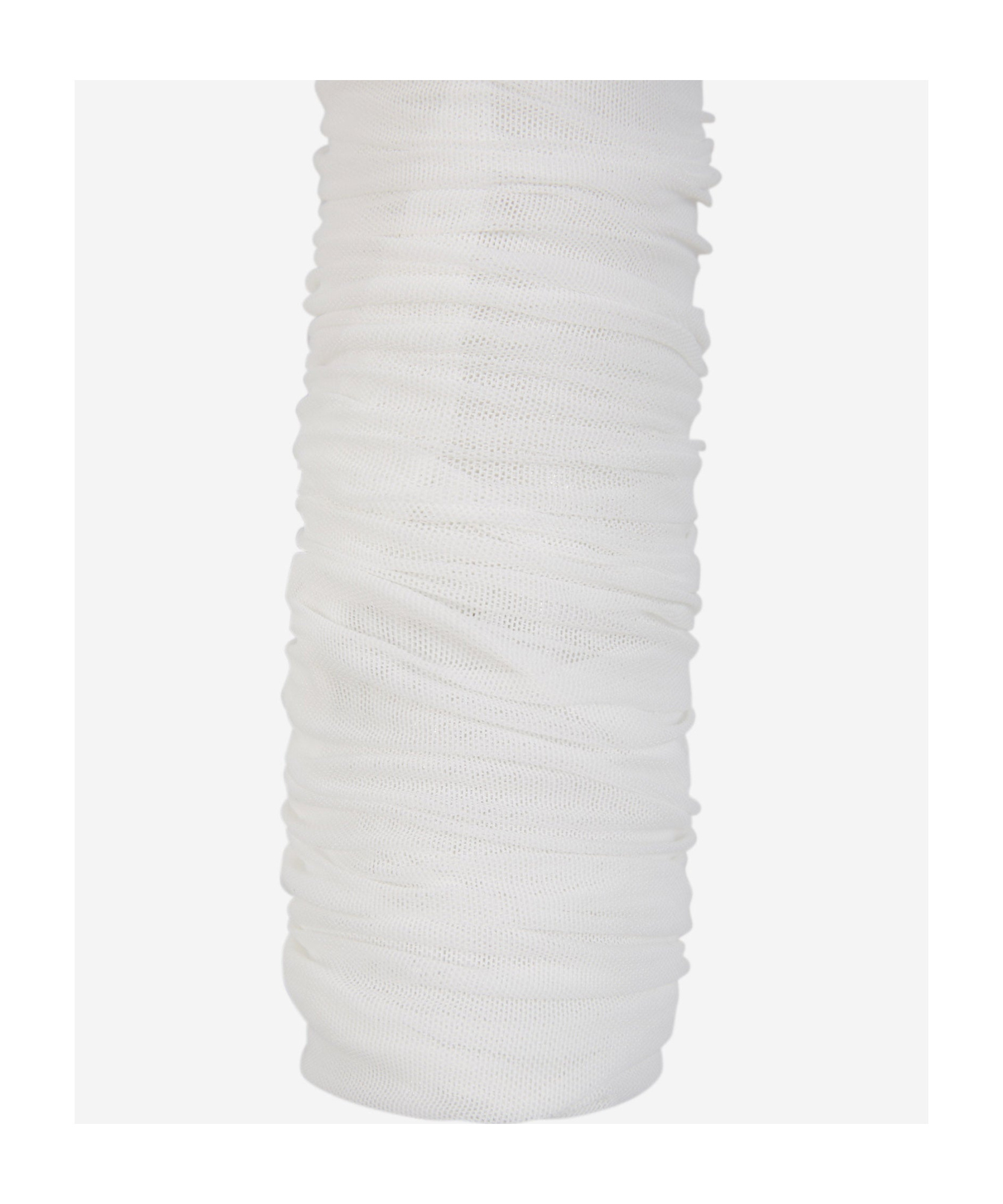 Mugler Off-shoulder Ruched Mesh Bodysuit In White