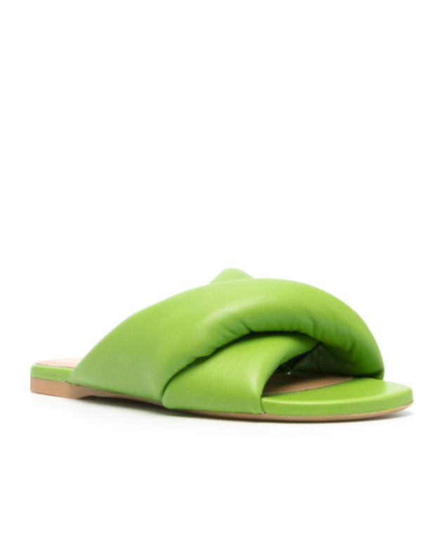 Jw Anderson Round Head Slippers In Green